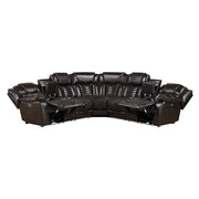 9508DB*SCPW (3)3-Piece Power Reclining Sectional with Consoles, Speakers, Subwoofer and LED Lighting - 9508DB*SCPW