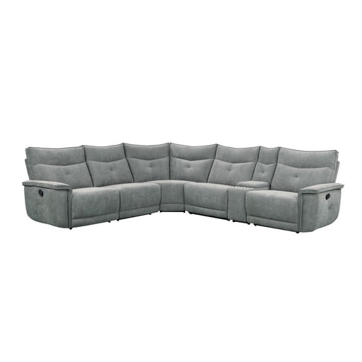 9509DG*6LRRR (6)6-Piece Modular Reclining Sectional - 9509DG*6LRRR