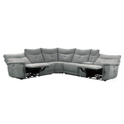 9509DG*6LRRRPWH (6)6-Piece Modular Power Reclining Sectional with Power Headrests and USB Ports - 9509DG*6LRRRPWH