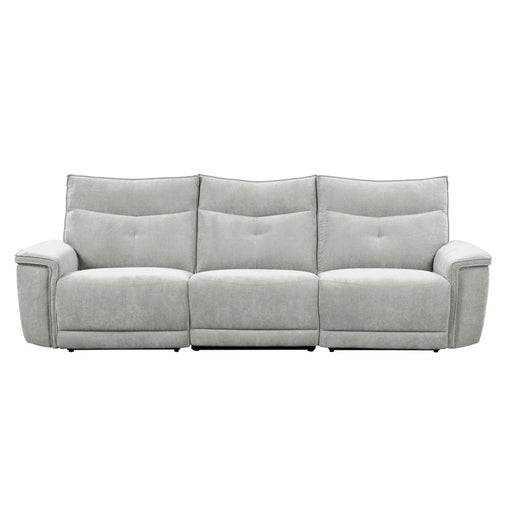 9509MGY-3PWH* (3)Power Double Reclining Sofa with Power Headrests - 9509MGY-3PWH*