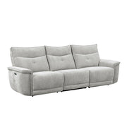 9509MGY-3PWH* (3)Power Double Reclining Sofa with Power Headrests - 9509MGY-3PWH*