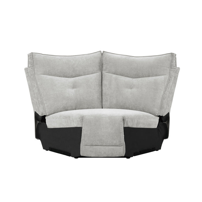 9509MGY*6LR5R (6)6-Piece Modular Reclining Sectional with Right Chaise - 9509MGY*6LR5R