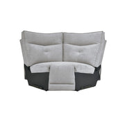 9509MGY*6LRPWH5R (6)6-Piece Modular Power Reclining Sectional with Power Headrests, Right Chaise and USB Port - 9509MGY*6LRPWH5R