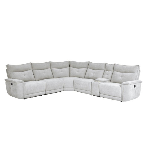 9509MGY*6LRRR (6)6-Piece Modular Reclining Sectional - 9509MGY*6LRRR