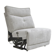 9509MGY*6LRRRPWH (6)6-Piece Modular Power Reclining Sectional with Power Headrests and USB Ports - 9509MGY*6LRRRPWH