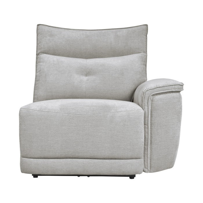 9509MGY*6LRRRPWH (6)6-Piece Modular Power Reclining Sectional with Power Headrests and USB Ports - 9509MGY*6LRRRPWH