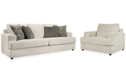 Soletren Stone Sofa and Oversized Chair -  Ashley - Luna Furniture