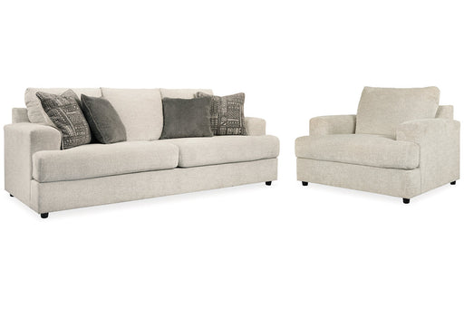 Soletren Stone Sofa and Oversized Chair -  Ashley - Luna Furniture