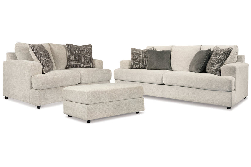 Soletren Stone Sofa, Chair, and Ottoman -  Ashley - Luna Furniture
