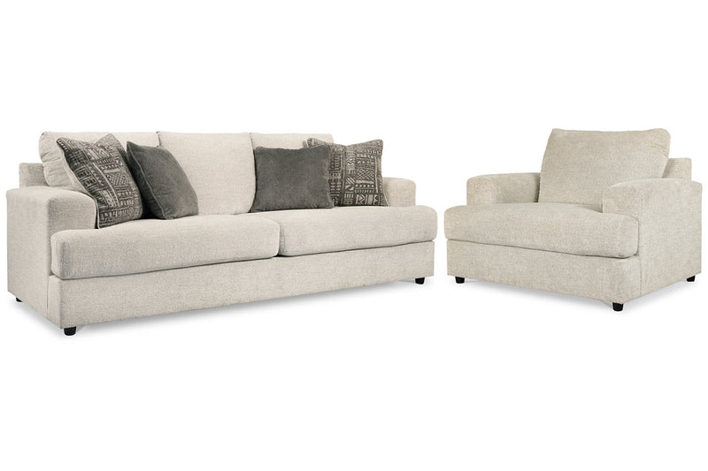 Soletren Stone Sofa Sleeper and Oversized Chair -  Ashley - Luna Furniture