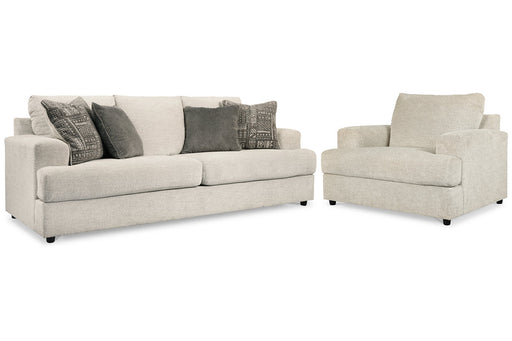 Soletren Stone Sofa Sleeper and Oversized Chair -  Ashley - Luna Furniture