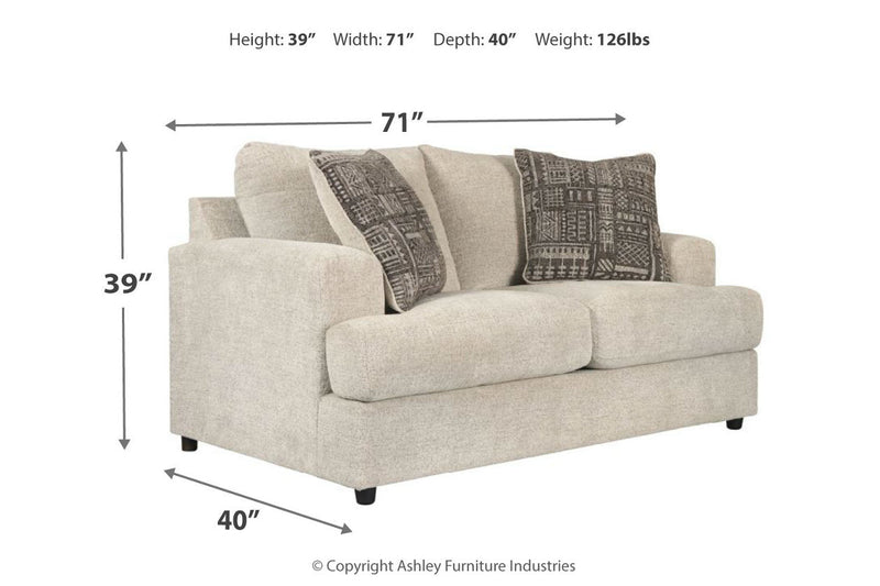 Soletren Stone Sofa and Loveseat -  Ashley - Luna Furniture