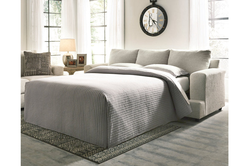 Soletren Stone Sofa Sleeper and Oversized Chair -  Ashley - Luna Furniture
