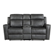9515DGY*2 2pc Set: Sofa, Love - 9515DGY*2