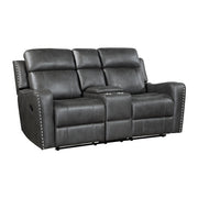 9515DGY*2 2pc Set: Sofa, Love - 9515DGY*2