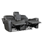 9515DGY*2 2pc Set: Sofa, Love - 9515DGY*2