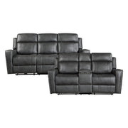 9515DGY*2PW 2pc Set: Sofa, Love (Power) - 9515DGY*2PW