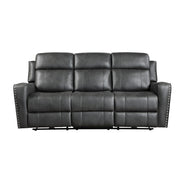 9515DGY-3PW Power Double Reclining Sofa - 9515DGY-3PW