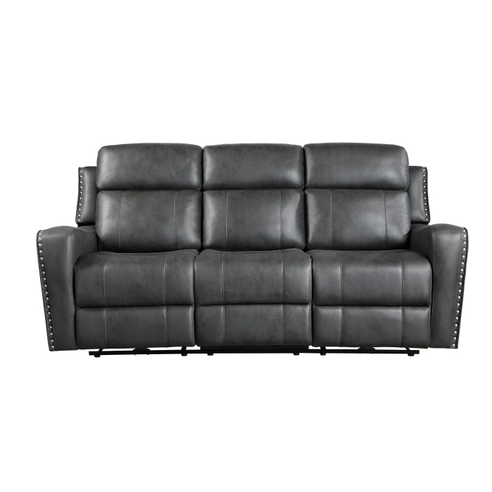 9515DGY-3PW Power Double Reclining Sofa - 9515DGY-3PW