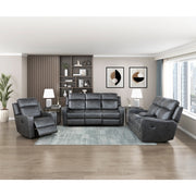 9515DGY-3PW Power Double Reclining Sofa - 9515DGY-3PW