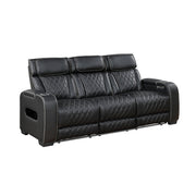 9516BLK*2PWH 2pc Set: Sofa, Love (Power) - 9516BLK*2PWH