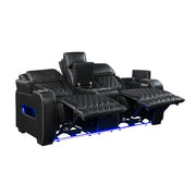 9516BLK*2PWH 2pc Set: Sofa, Love (Power) - 9516BLK*2PWH