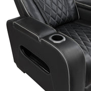 9516BLK*2PWH 2pc Set: Sofa, Love (Power) - 9516BLK*2PWH