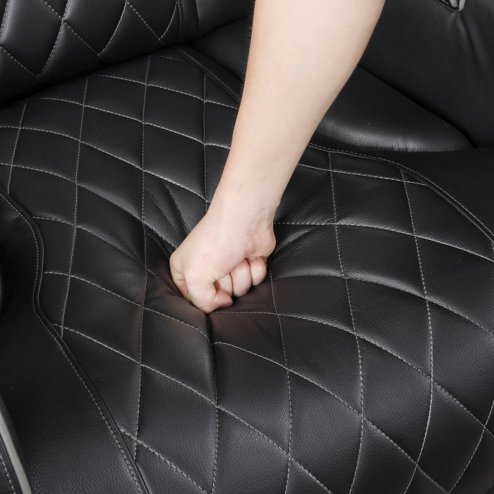 9516BLK-2PWH Power Double Reclining Love Seat with Center Console, Power Headrests, Storage Arms(Top and Side), Cup holders, Charging Ports and LED lighting - 9516BLK-2PWH