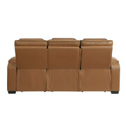9516BRW*2PWH 2pc Set: Sofa, Love (Power) - 9516BRW*2PWH