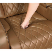 9516BRW*2PWH 2pc Set: Sofa, Love (Power) - 9516BRW*2PWH