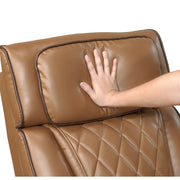 9516BRW-2PWH Power Double Reclining Love Seat with Center Console, Power Headrests, Storage Arms(Top and Side), Cup holders, Charging Ports and LED lighting - 9516BRW-2PWH