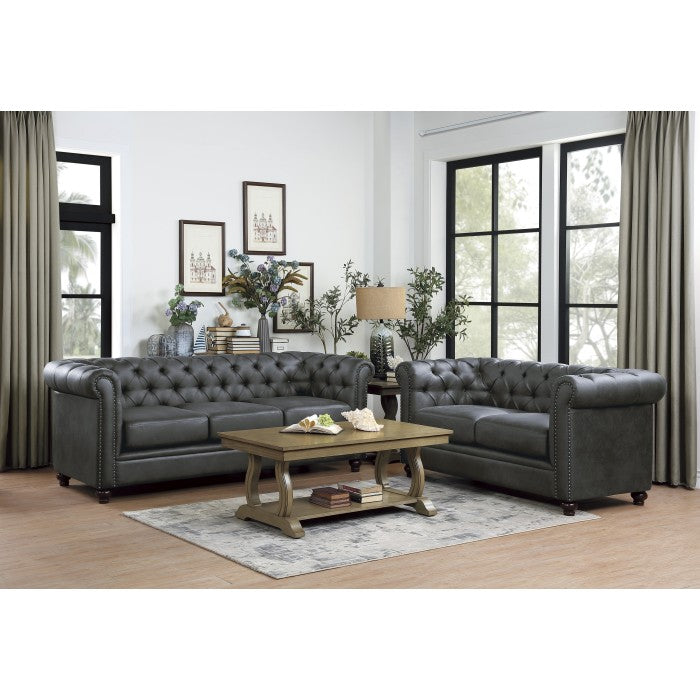 9517GRY-2 Love Seat - 9517GRY-2