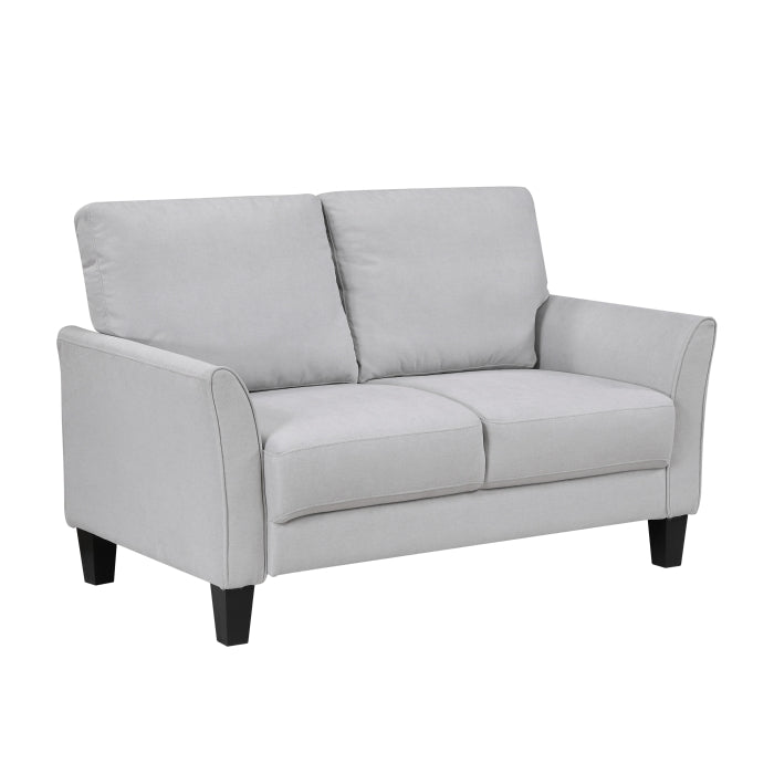 9519GRY*2 2pc Set: Sofa, Love - 9519GRY*2