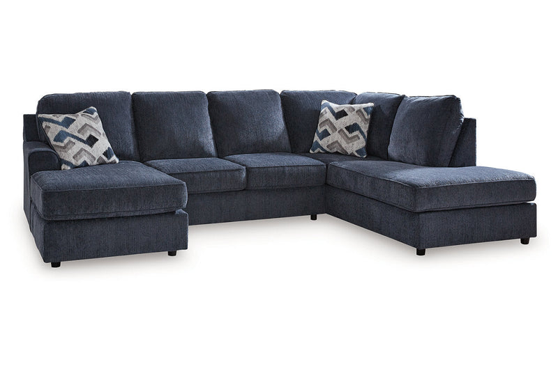 Albar Place Cobalt 2-Piece Sectional -  Ashley - Luna Furniture