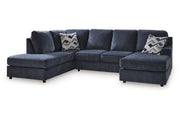 Albar Place Cobalt 2-Piece Sectional -  Ashley - Luna Furniture