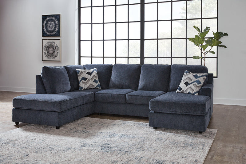 Albar Place Cobalt 2-Piece Sectional -  Ashley - Luna Furniture