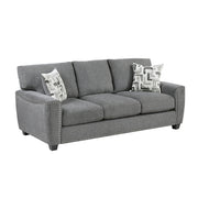 9538DGY*2 2pc Set: Sofa, Love - 9538DGY*2
