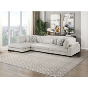 9555BEG*3CRACVC (3)3-Piece Modular Sectional with Chaise - 9555BEG*3CRACVC