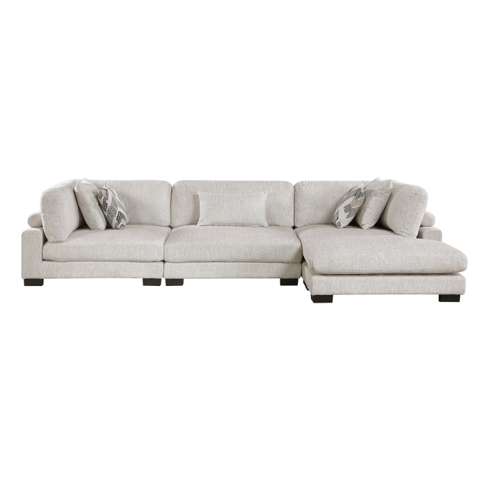 9555BEG*3CRACVC (3)3-Piece Modular Sectional with Chaise - 9555BEG*3CRACVC