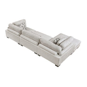 9555BEG*3CRACVC (3)3-Piece Modular Sectional with Chaise - 9555BEG*3CRACVC