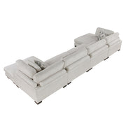 9555BEG*42AC2VC (4)4-Piece Modular Sectional with Chaise - 9555BEG*42AC2VC