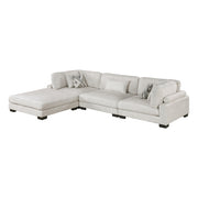 9555BEG*42CRACOT (4)4-Piece Modular Sectional with Ottoman - 9555BEG*42CRACOT
