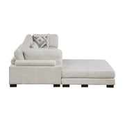 9555BEG*42CRACOT (4)4-Piece Modular Sectional with Ottoman - 9555BEG*42CRACOT