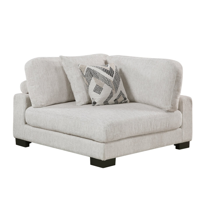 9555BEG*42CRACOT (4)4-Piece Modular Sectional with Ottoman - 9555BEG*42CRACOT