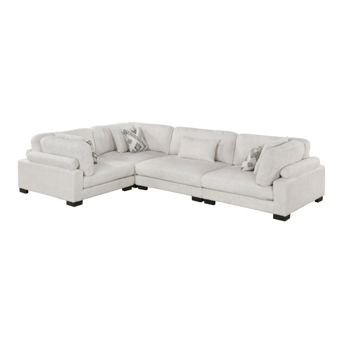 9555BEG*43CRAC (4)4-Piece Modular Sectional - 9555BEG*43CRAC