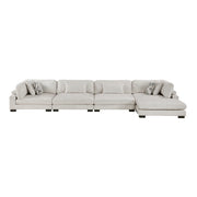 9555BEG*4CR2ACVC (4)4-Piece Modular Sectional with Chaise - 9555BEG*4CR2ACVC