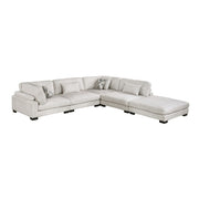 9555BEG*52CR2ACOT (5)5-Piece Modular Sectional with Ottoman - 9555BEG*52CR2ACOT