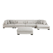 9555BEG*5CR2ACVCOT (5)5-Piece Modular Sectional with Chaise and Ottoman - 9555BEG*5CR2ACVCOT