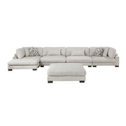 9555BEG*5CR2ACVCOT (5)5-Piece Modular Sectional with Chaise and Ottoman - 9555BEG*5CR2ACVCOT