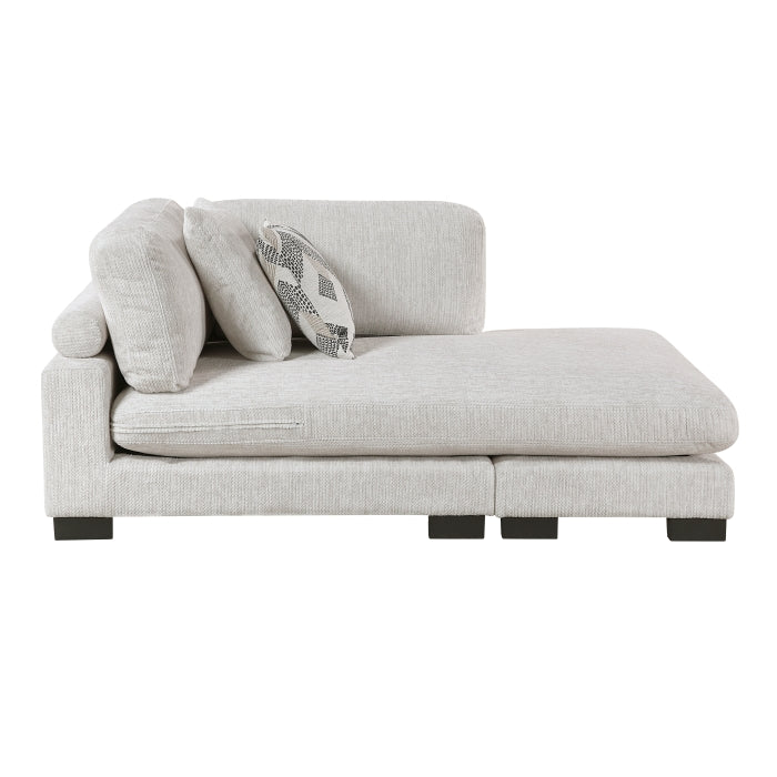 9555BEG*5CR2ACVCOT (5)5-Piece Modular Sectional with Chaise and Ottoman - 9555BEG*5CR2ACVCOT